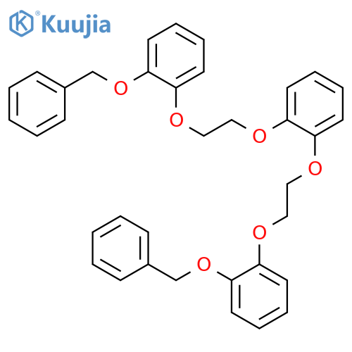 BENZENE, 1,2-BIS[2-[2-(PHENYLMETHOXY)PHENOXY]ETHOXY]- structure