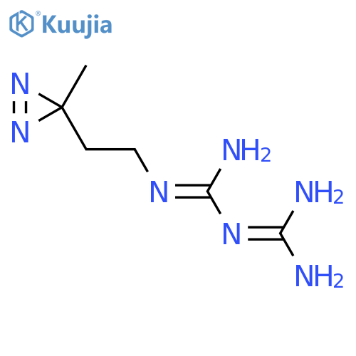 1-carbamimidamido-N-2-(3-methyl-3H-diazirin-3-yl)ethylmethanimidamide structure