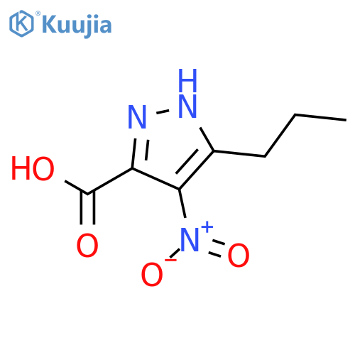 4-nitro-5-propyl-1H-pyrazole-3-carboxylic Acid structure