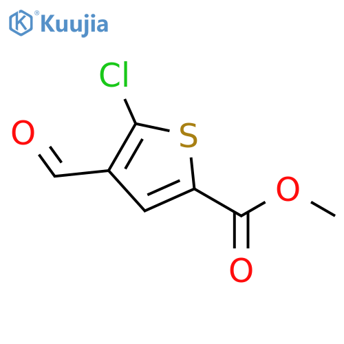 methyl 5-chloro-4-formylthiophene-2-carboxylate structure