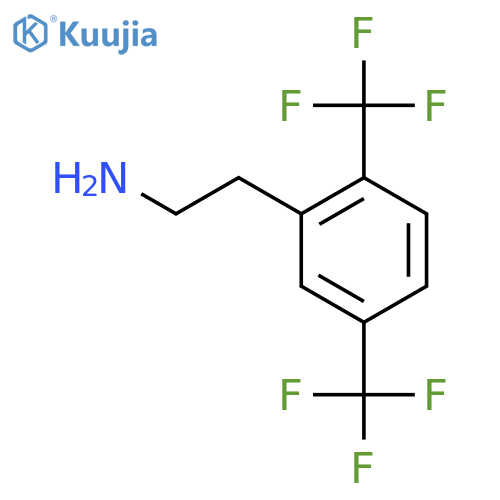 2-2,5-bis(trifluoromethyl)phenylethan-1-amine structure