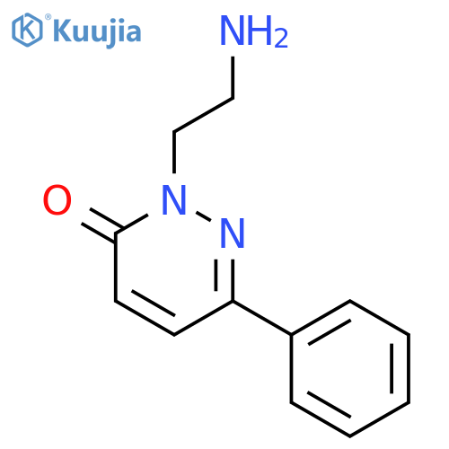 2-(2-aminoethyl)-6-phenyl-2,3-dihydropyridazin-3-one structure