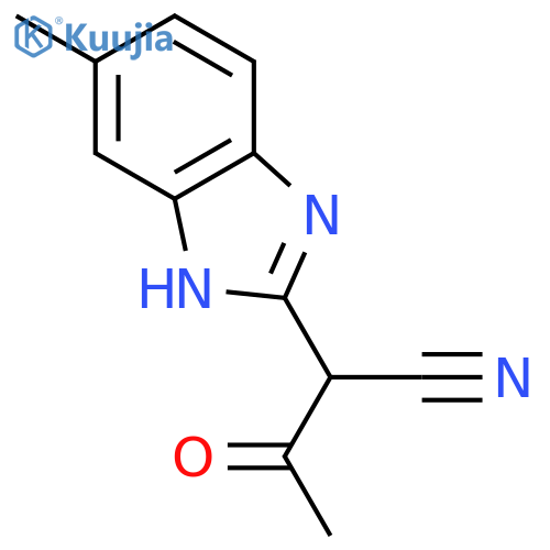 α-acetyl-6-methyl-1H-Benzimidazole-2-acetonitrile structure