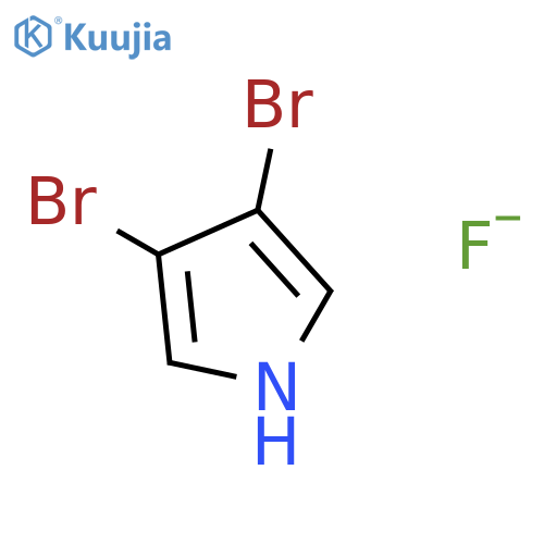 1H-PYRROLE, 3,4-DIBROMO-, FLUORIDE structure