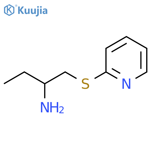 1-(pyridin-2-ylsulfanyl)butan-2-amine structure