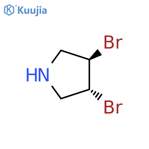 rac-(3R,4R)-3,4-dibromopyrrolidine structure