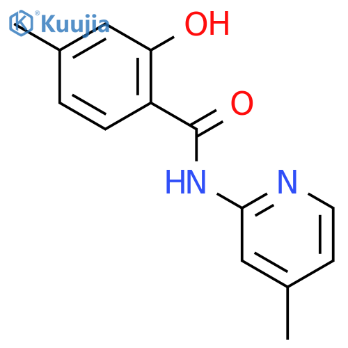 Benzamide, 2-hydroxy-4-methyl-N-(4-methyl-2-pyridinyl)- structure