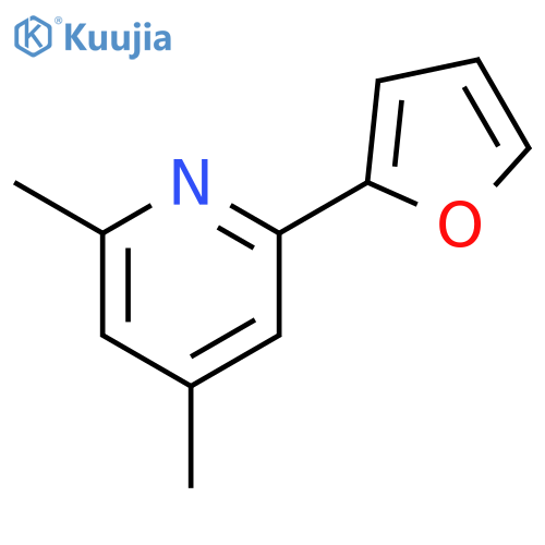 Pyridine, 2-(2-furanyl)-4,6-dimethyl- structure