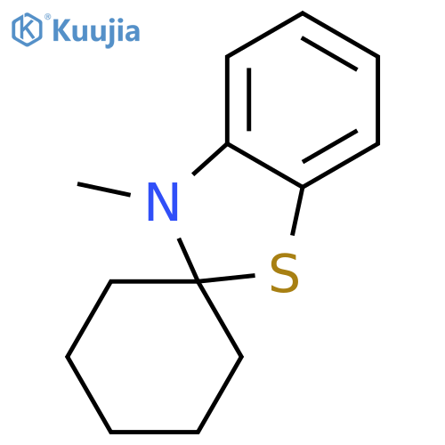 Spiro[benzothiazole-2(3H),1'-cyclohexane], 3-methyl- structure