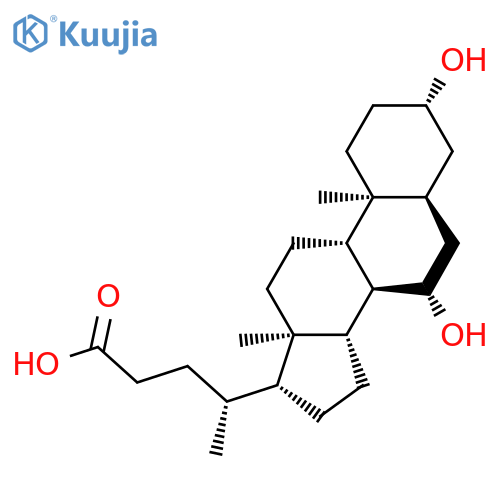 3β-Ursodeoxycholic acid structure