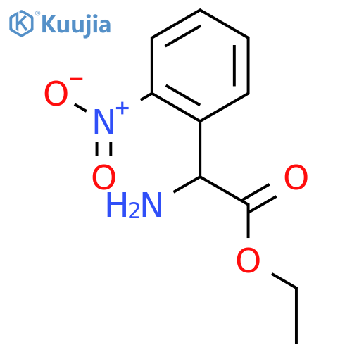 Ethyl 2-amino-2-(2-nitrophenyl)acetate structure