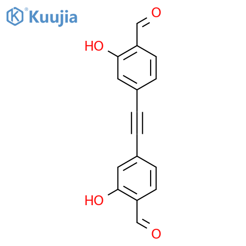 4,4'-(1,2-Ethynediyl)bis(2-hydroxybenzaldehyde) structure
