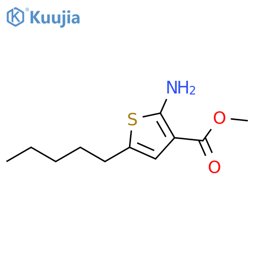 Methyl 2-amino-5-pentylthiophene-3-carboxylate structure