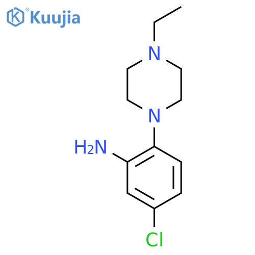 5-Chloro-2-(4-ethylpiperazin-1-yl)aniline structure