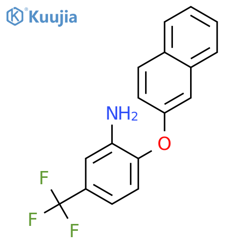 2-(2-Naphthyloxy)-5-(trifluoromethyl)aniline structure