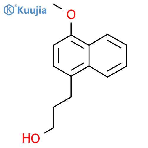 3-(4-methoxynaphthalen-1-yl)propan-1-ol structure