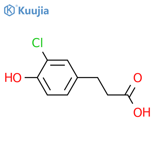 3-(3-Chloro-4-hydroxyphenyl)propanoic acid structure