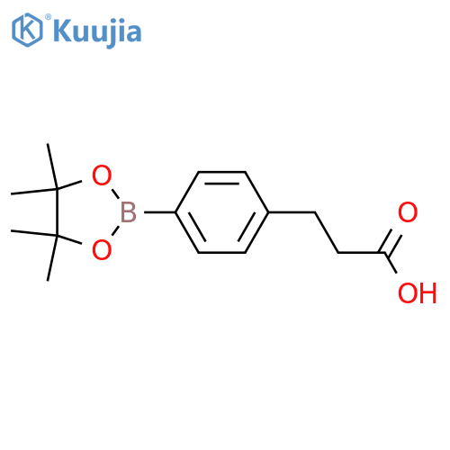 4-(2-Carboxyethyl)phenylboronic acid, pinacol ester structure