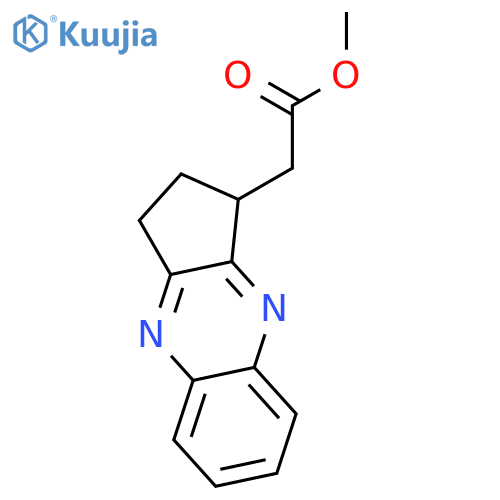 2,3-dihydro-1H-Cyclopenta[b]quinoxaline-1-acetic acid methyl ester structure