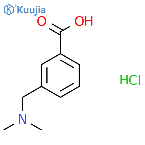 3-[(Dimethylamino)methyl]benzoic acid hydrochloride structure