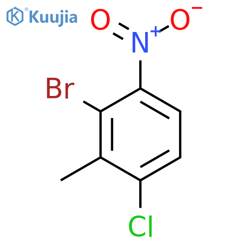 2-Bromo-4-chloro-3-methyl-1-nitrobenzene structure