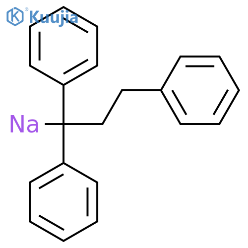 Sodium, (1,1,3-triphenylpropyl)- structure