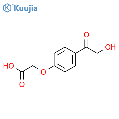 2-[4-(2-Hydroxyacetyl)phenoxy]acetic acid structure