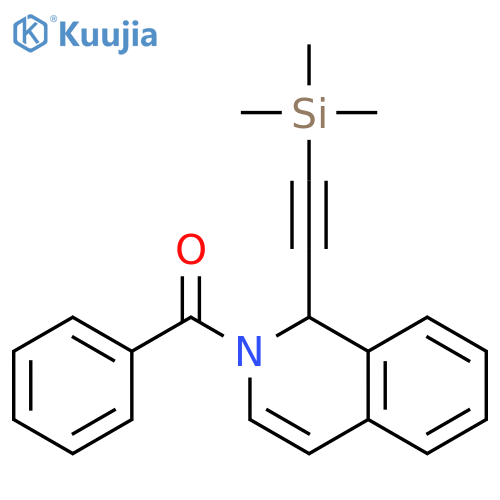 Isoquinoline, 2-benzoyl-1,2-dihydro-1-[(trimethylsilyl)ethynyl]- structure