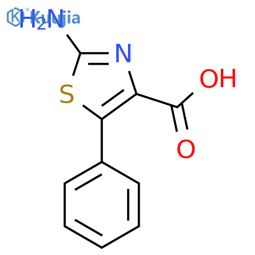 2-Amino-5-phenyl-1,3-thiazole-4-carboxylic acid structure