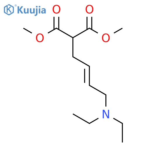 Propanedioic acid, [4-(diethylamino)-2-butenyl]-, dimethyl ester structure