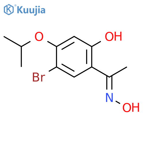 Ethanone, 1-[5-bromo-2-hydroxy-4-(1-methylethoxy)phenyl]-, oxime structure