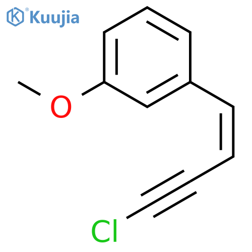 Benzene, 1-[(1Z)-4-chloro-1-buten-3-ynyl]-3-methoxy- structure