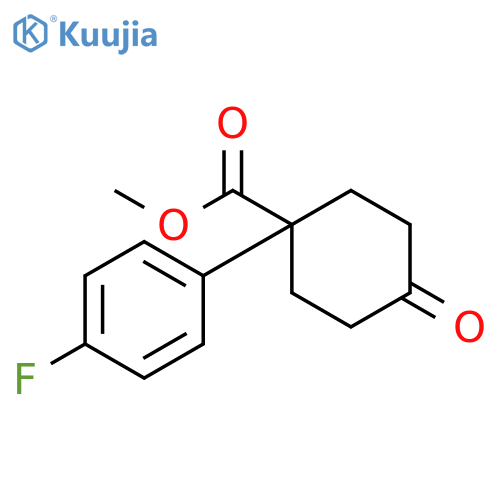 Methyl 1-(4-Fluorophenyl)-4-oxocyclohexanecarboxylate structure