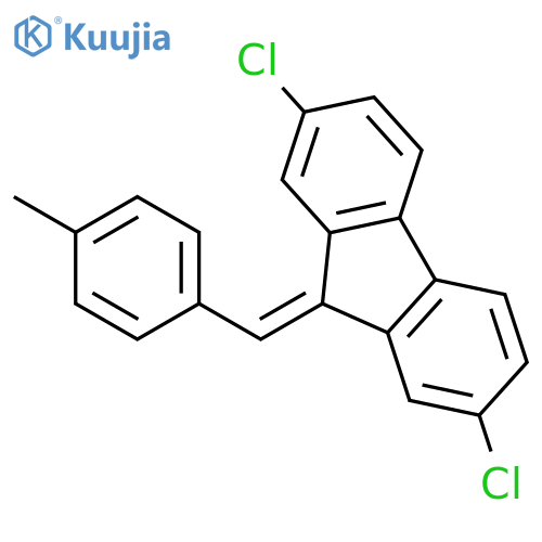 9H-Fluorene, 2,7-dichloro-9-[(4-methylphenyl)methylene]- structure