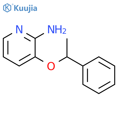 3-(1-phenylethoxy)pyridin-2-amine structure