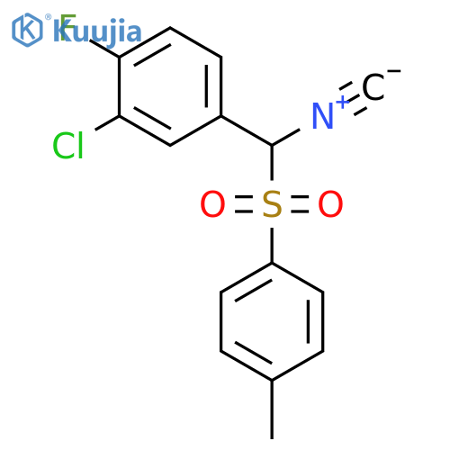 Benzene, 2-chloro-1-fluoro-4-[isocyano[(4-methylphenyl)sulfonyl]methyl]- structure