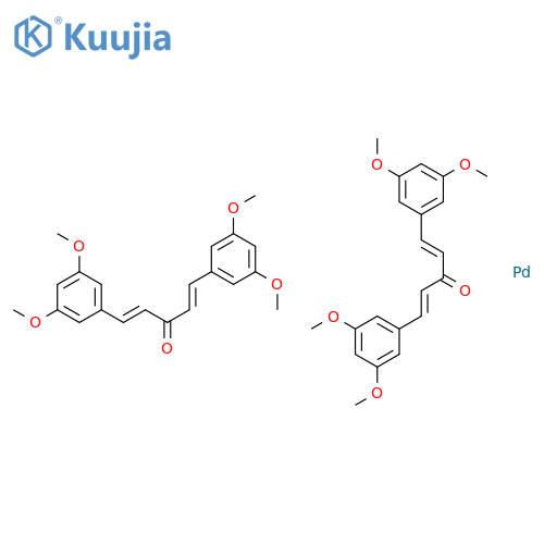 Bis(3,5,3',5'-dimethoxydibenzylideneacetone)-palladium(0) structure
