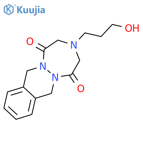 (3-(3-hydroxypropyl)-3,4,7,12-tetrahydro-1H-[1,2,5]triazepino[1,2-b]phthalazine-1,5(2H)-dione ) structure