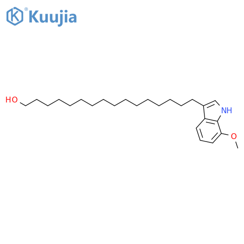 1H-Indole-3-hexadecanol, 7-methoxy- structure