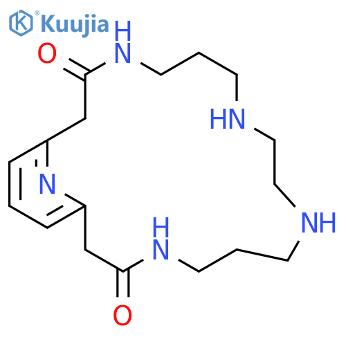 4,8,11,15,22-Pentaazabicyclo[16.3.1]docosa-1(22),18,20-triene-3,16-dione structure