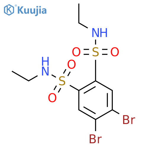 1,2-BENZENEDISULFONAMIDE, 4,5-DIBROMO-N,N'-DIETHYL- structure