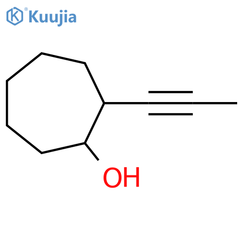 2-(prop-1-yn-1-yl)cycloheptan-1-ol structure