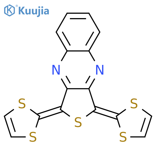 Thieno[3,4-b]quinoxaline, 1,3-bis(1,3-dithiol-2-ylidene)-1,3-dihydro- structure