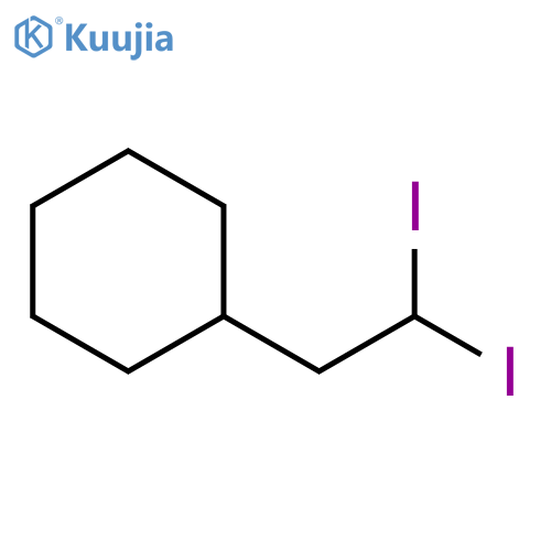 Cyclohexane, (2,2-diiodoethyl)- structure