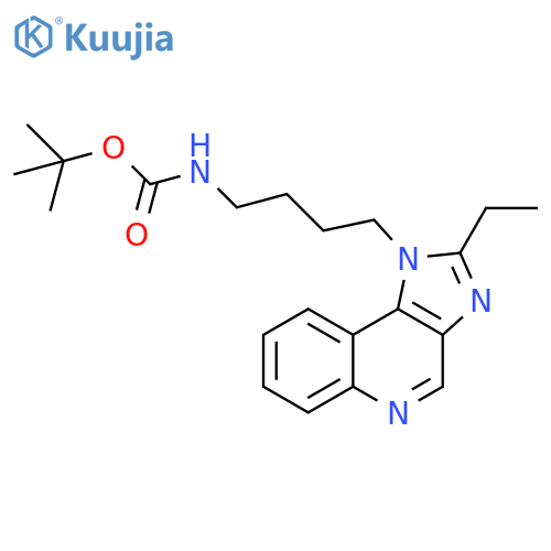 Carbamic acid, N-[4-(2-ethyl-1H-imidazo[4,5-c]quinolin-1-yl)butyl]-, 1,1-dimethylethyl ester structure