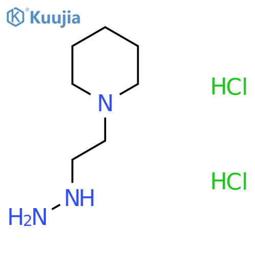 1-(2-Hydrazinylethyl)piperidine dihydrochloride structure