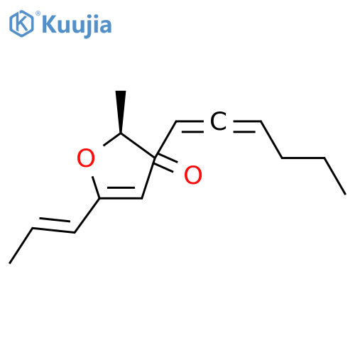 3(2H)-Furanone,2-(1E,3E)-1,3-hexadien-1-yl-2-methyl-5-(1-propen-1-yl)-, (2S)- structure