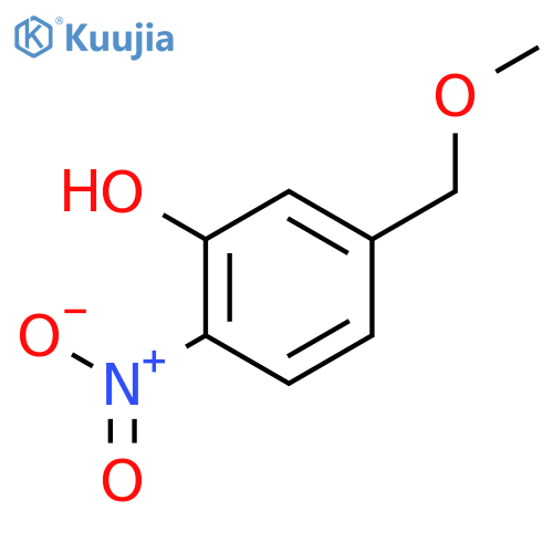 Phenol, 5-(methoxymethyl)-2-nitro- structure
