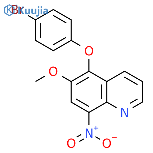Quinoline, 5-(4-bromophenoxy)-6-methoxy-8-nitro- structure