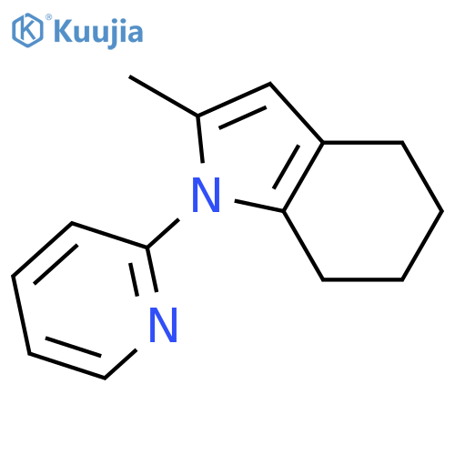 1H-Indole,4,5,6,7-tetrahydro-2-methyl-1-(2-pyridinyl)- structure